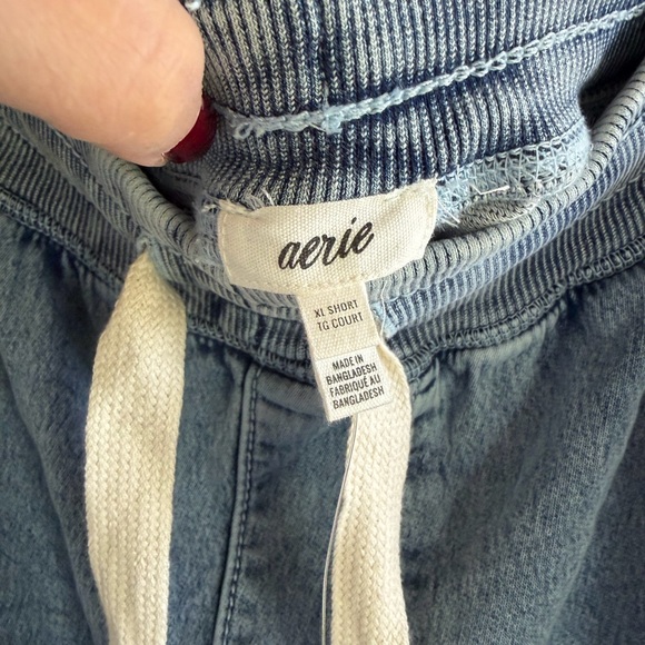 Aerie Wide-Leg Denim Trousers NWT - Picture 5 of 7